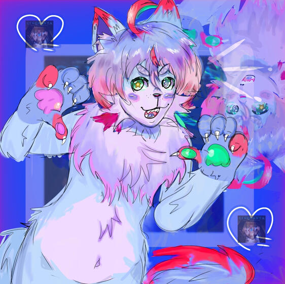 art of my fursona (link)